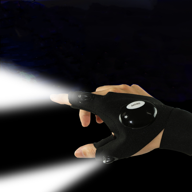 指なしグローブ LED 懐中電灯防水トーチ釣りキャンプハイキ - Spearfishing Glove のレビューと価格