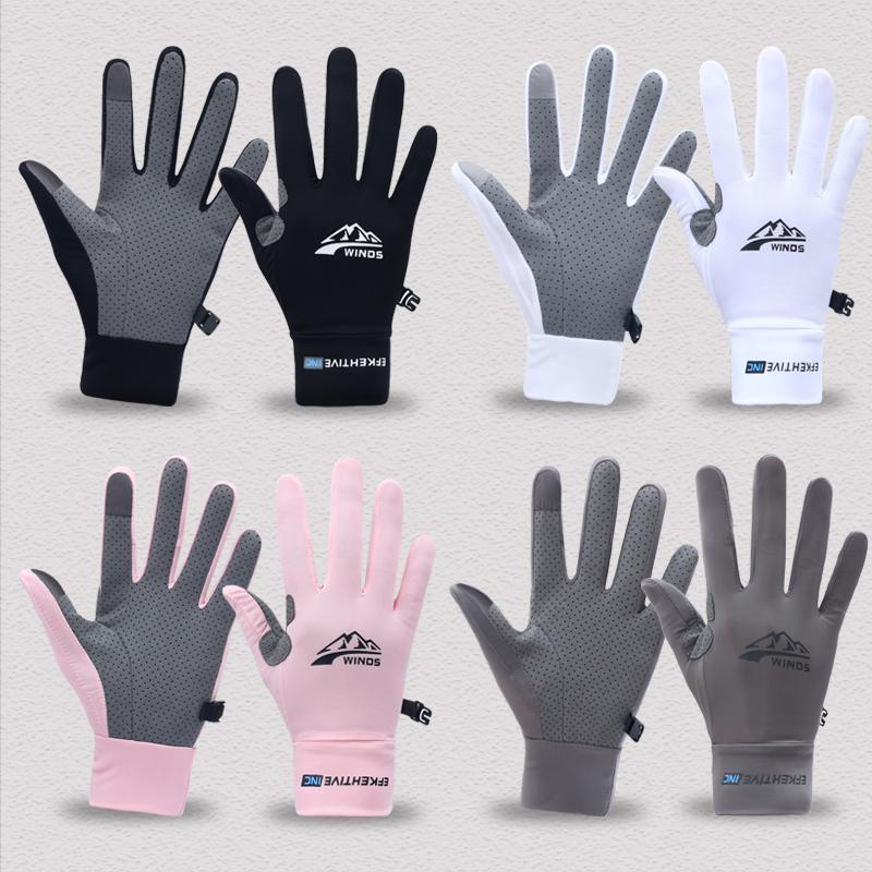 メンズ軽量夏用アイスシルクフルフィンガー速乾タッチスクリーン - Spearfishing Glove のレビューと価格