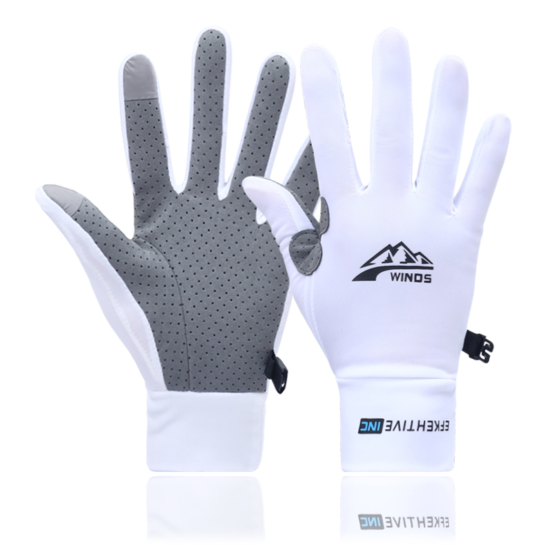 メンズ軽量夏用アイスシルクフルフィンガー速乾タッチスクリーン - Spearfishing Glove のレビューと価格