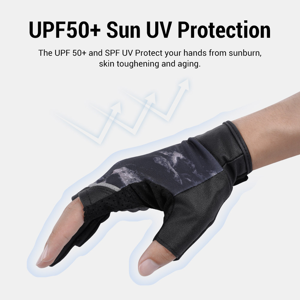 Noeby-ハーフフィンガーフィッシング用グローブ,日焼け止 - Spearfishing Glove のレビューと価格