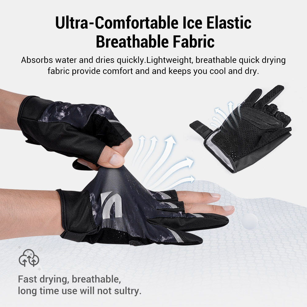 Noeby-ハーフフィンガーフィッシング用グローブ,日焼け止 - Spearfishing Glove のレビューと価格