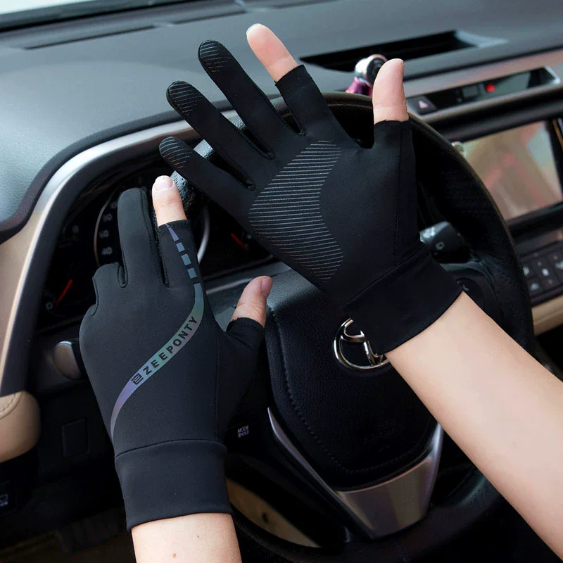 メンズ夏アイスシルクサイクリンググローブ薄型日焼け止め運転ハ - Spearfishing Glove のレビューと価格